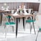 Flash Furniture White Metal Stack Chair with Mint Poly Resin Seat CH-31230-WH-PL1M-GG - alternate 1